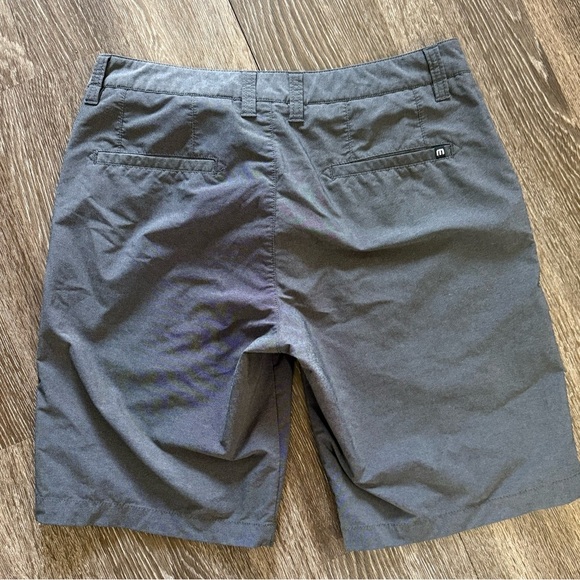 Travis Mathew Beck Shorts Gray Performance Stretch Golf Chino | 10.5” Rise - Picture 5 of 5